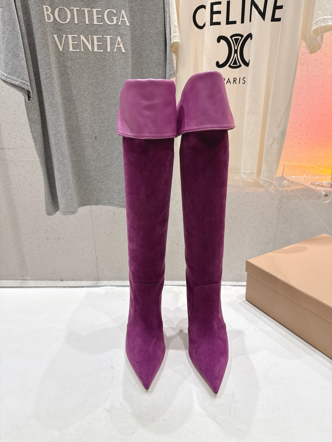 高版本出厂 Gianvito Rossi/吉安维托·罗西 F025 2025ss新款性感高跟过膝长靴折叠