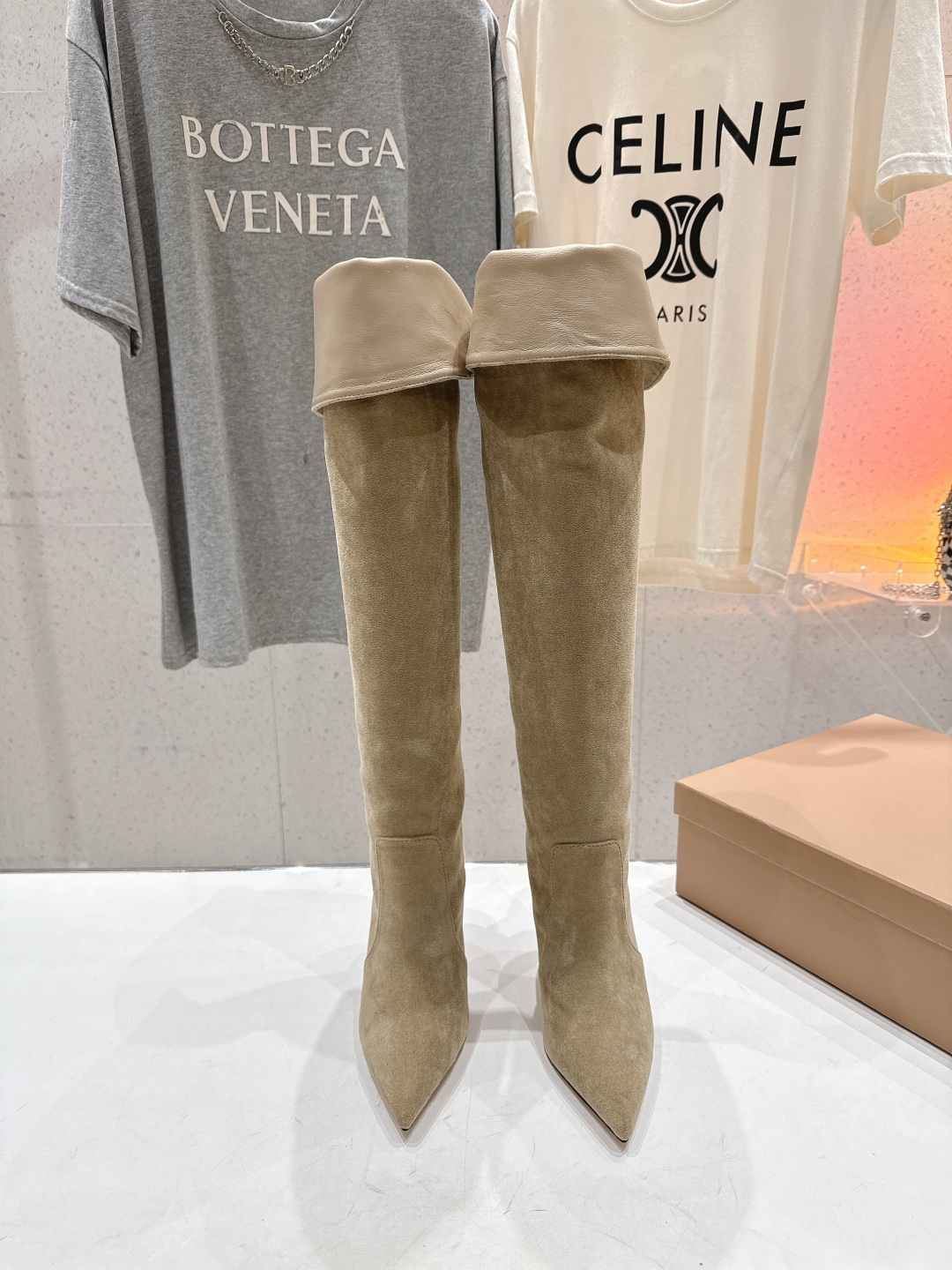 高版本出厂 Gianvito Rossi/吉安维托·罗西 F025 2025ss新款性感高跟过膝长靴折叠