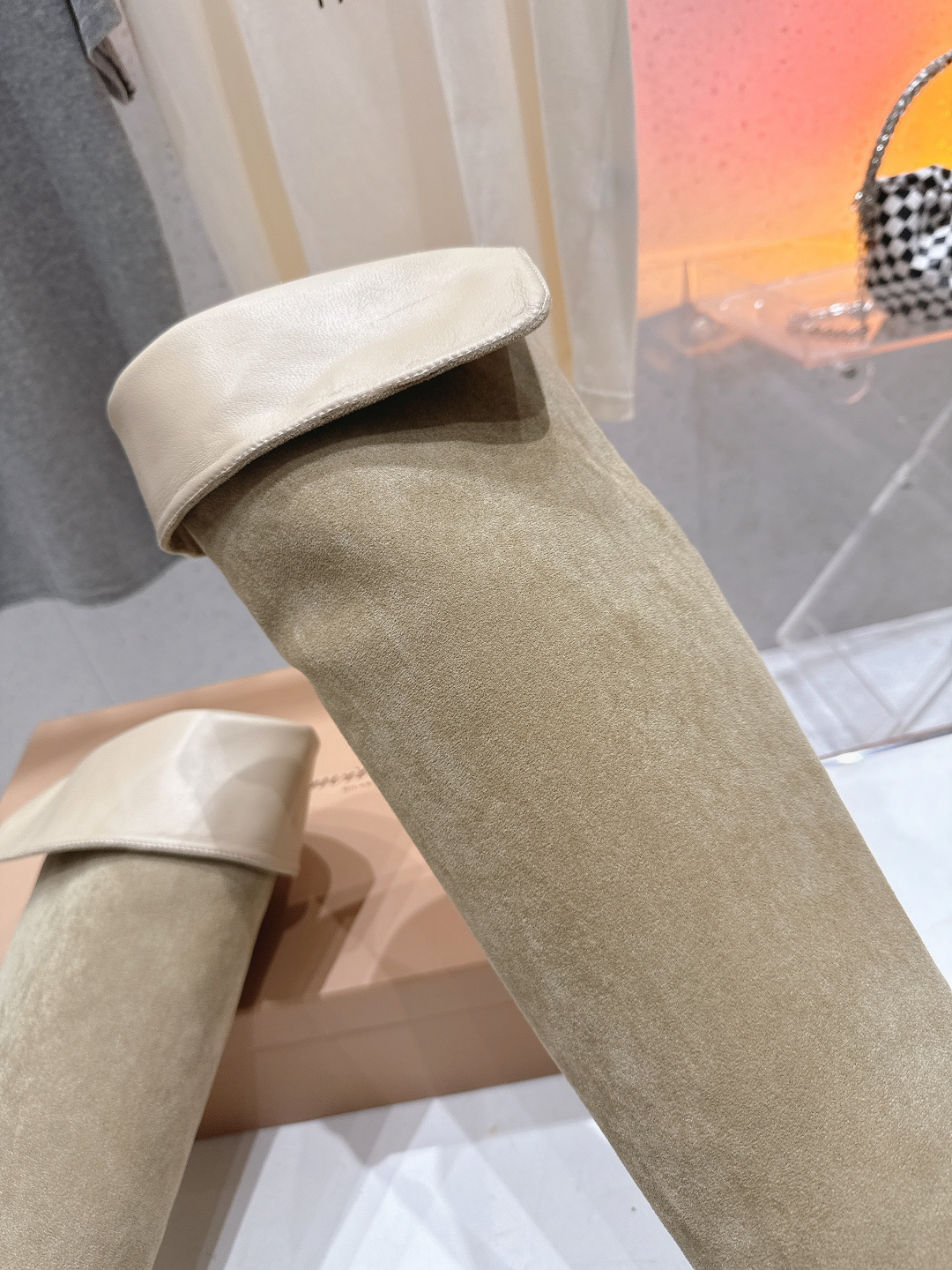 高版本出厂 Gianvito Rossi/吉安维托·罗西 F025 2025ss新款性感高跟过膝长靴折叠