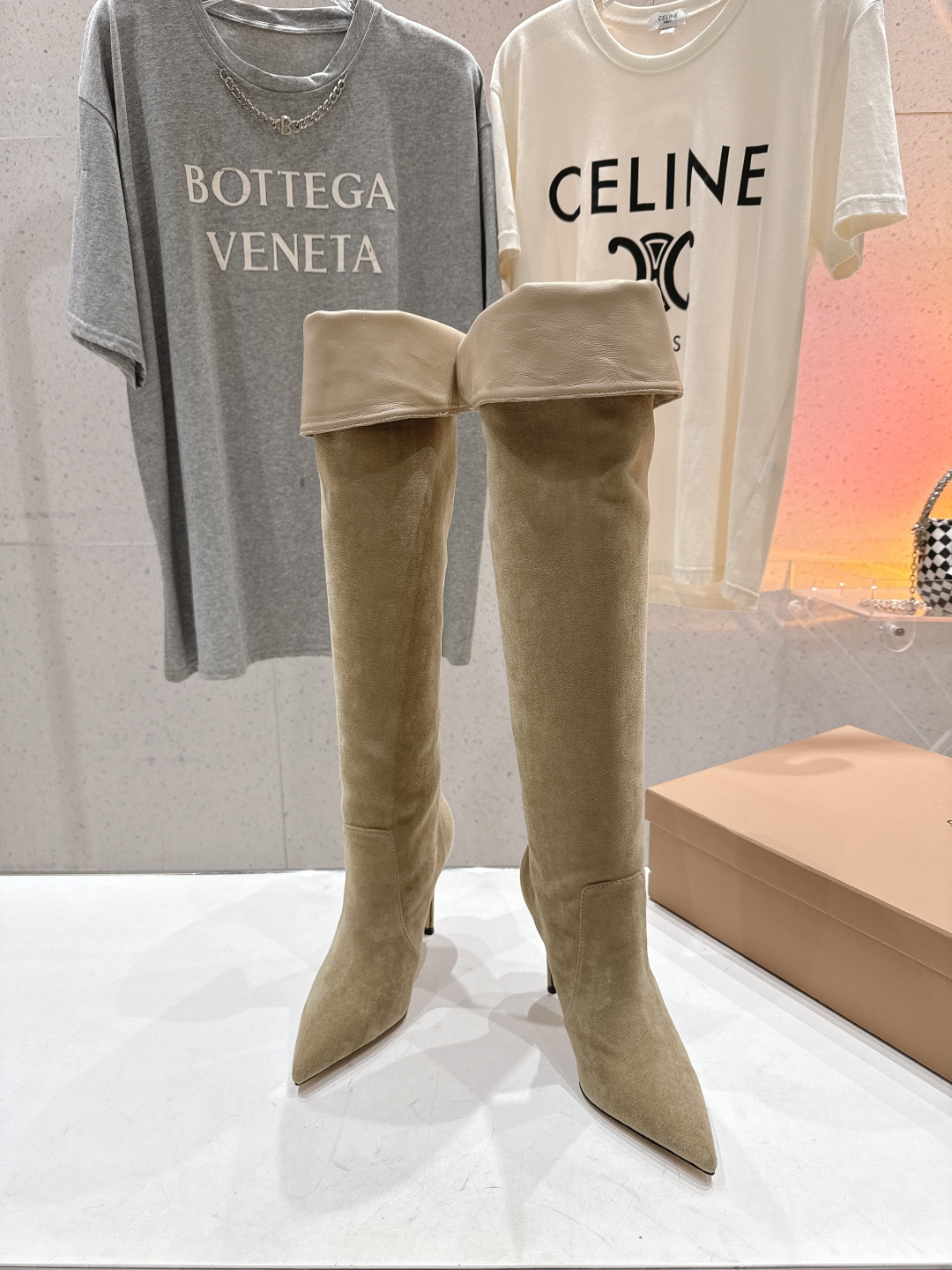 高版本出厂 Gianvito Rossi/吉安维托·罗西 F025 2025ss新款性感高跟过膝长靴折叠