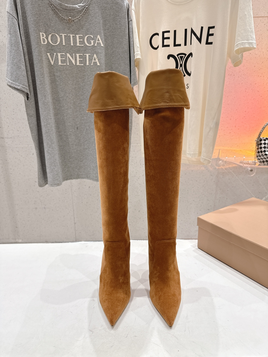 高版本出厂 Gianvito Rossi/吉安维托·罗西 F025 2025ss新款性感高跟过膝长靴折叠