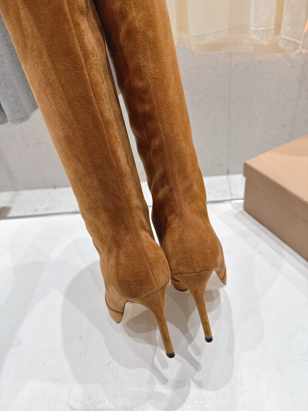 高版本出厂 Gianvito Rossi/吉安维托·罗西 F025 2025ss新款性感高跟过膝长靴折叠