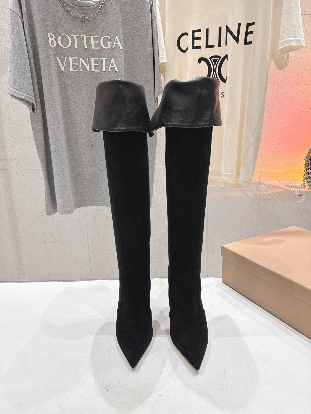 高版本出厂 Gianvito Rossi/吉安维托·罗西 F025 2025ss新款性感高跟过膝长靴折叠