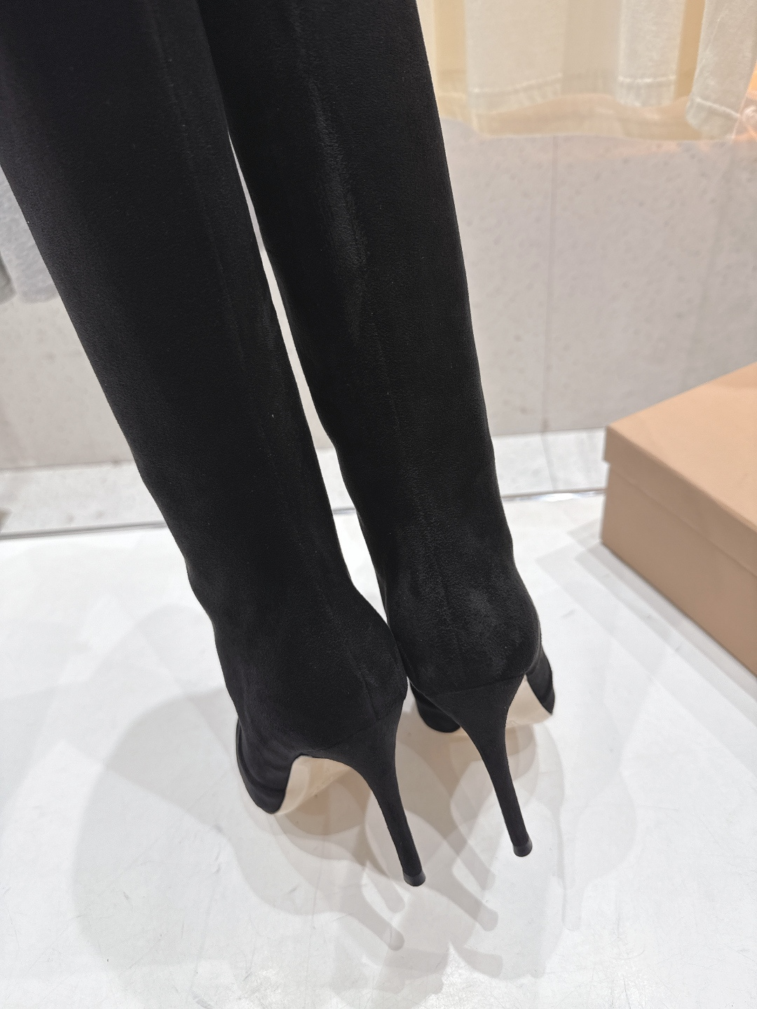 高版本出厂 Gianvito Rossi/吉安维托·罗西 F025 2025ss新款性感高跟过膝长靴折叠