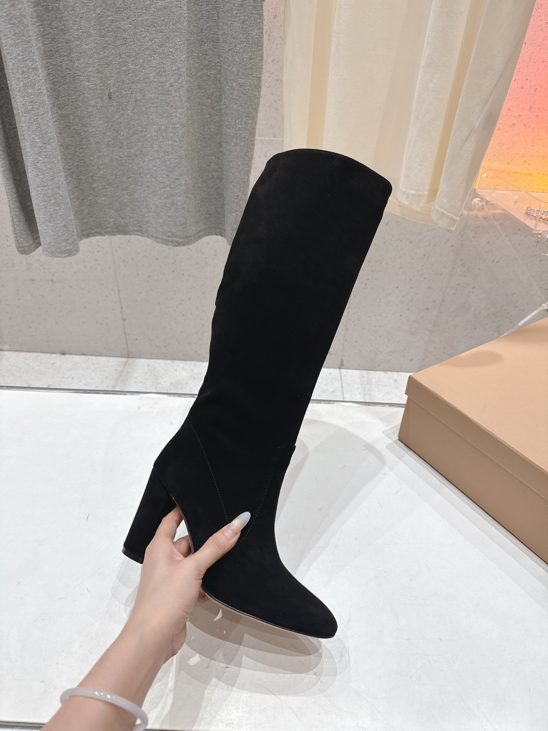 高版本出厂 Gianvito Rossi/吉安维托·罗西 F017 GR 2025ss新款性感高跟过膝长