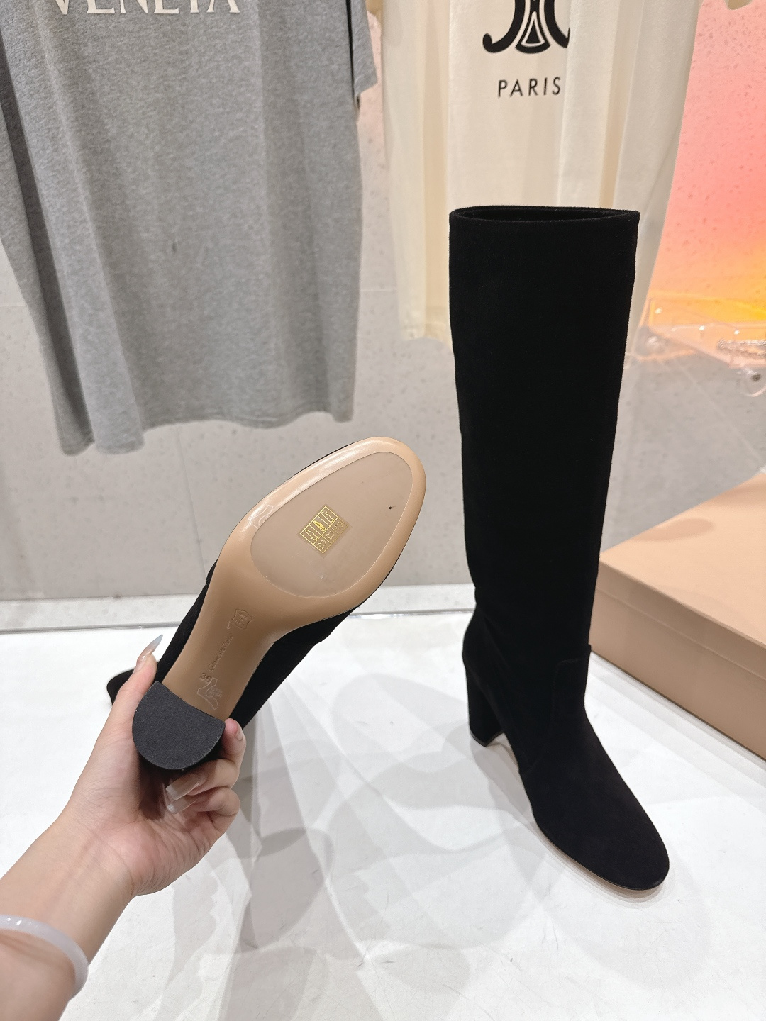 高版本出厂 Gianvito Rossi/吉安维托·罗西 F017 GR 2025ss新款性感高跟过膝长