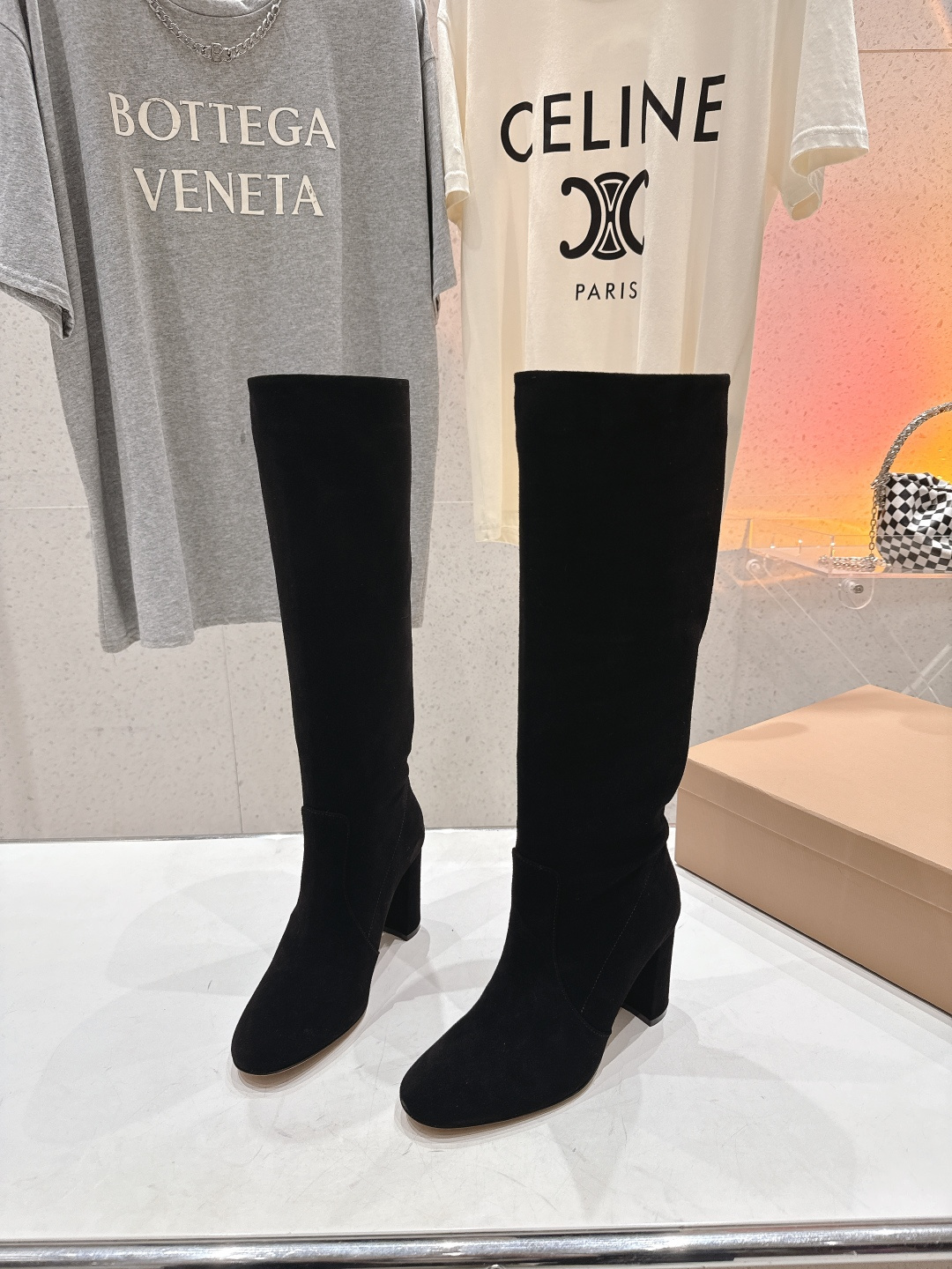 高版本出厂 Gianvito Rossi/吉安维托·罗西 F017 GR 2025ss新款性感高跟过膝长