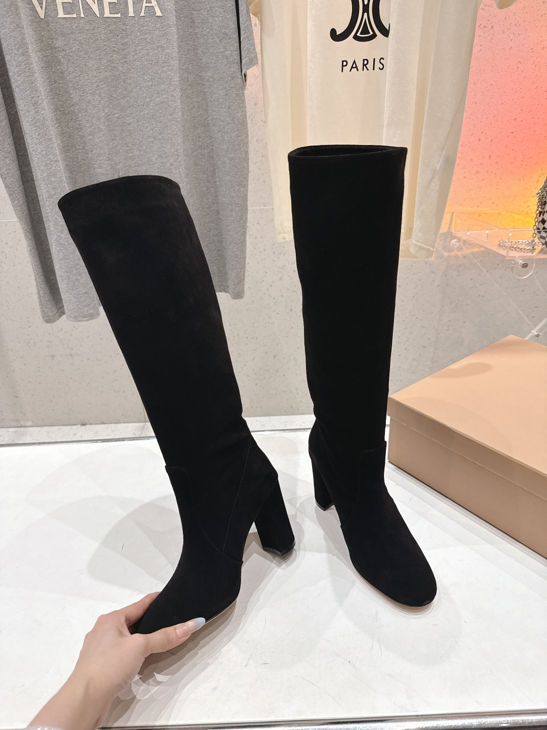 高版本出厂 Gianvito Rossi/吉安维托·罗西 F017 GR 2025ss新款性感高跟过膝长