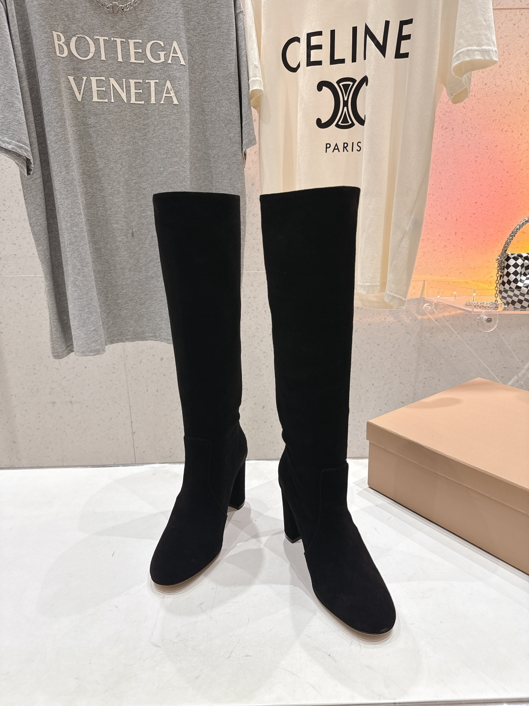 高版本出厂 Gianvito Rossi/吉安维托·罗西 F017 GR 2025ss新款性感高跟过膝长