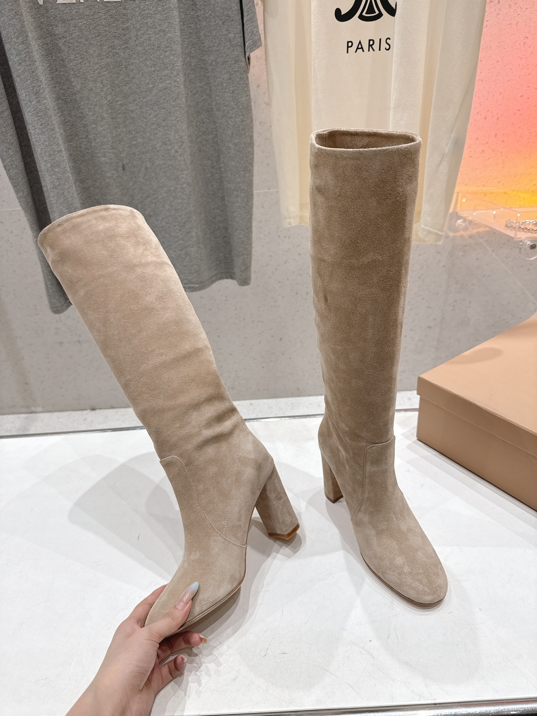 高版本出厂 Gianvito Rossi/吉安维托·罗西 F017 GR 2025ss新款性感高跟过膝长