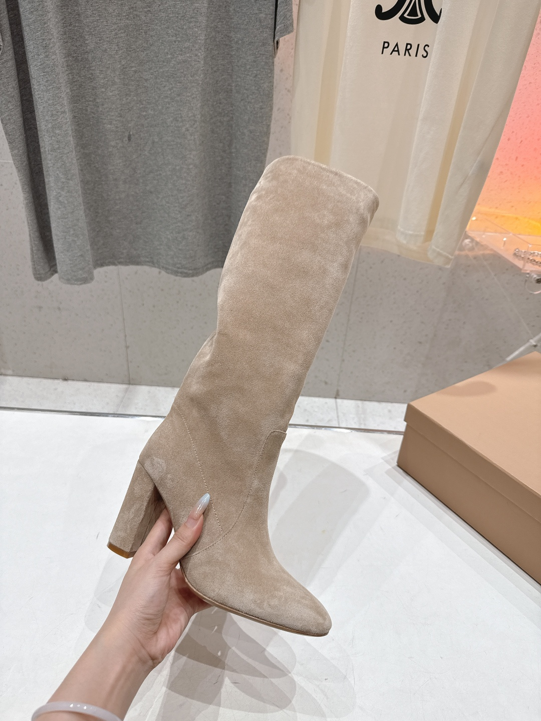 高版本出厂 Gianvito Rossi/吉安维托·罗西 F017 GR 2025ss新款性感高跟过膝长