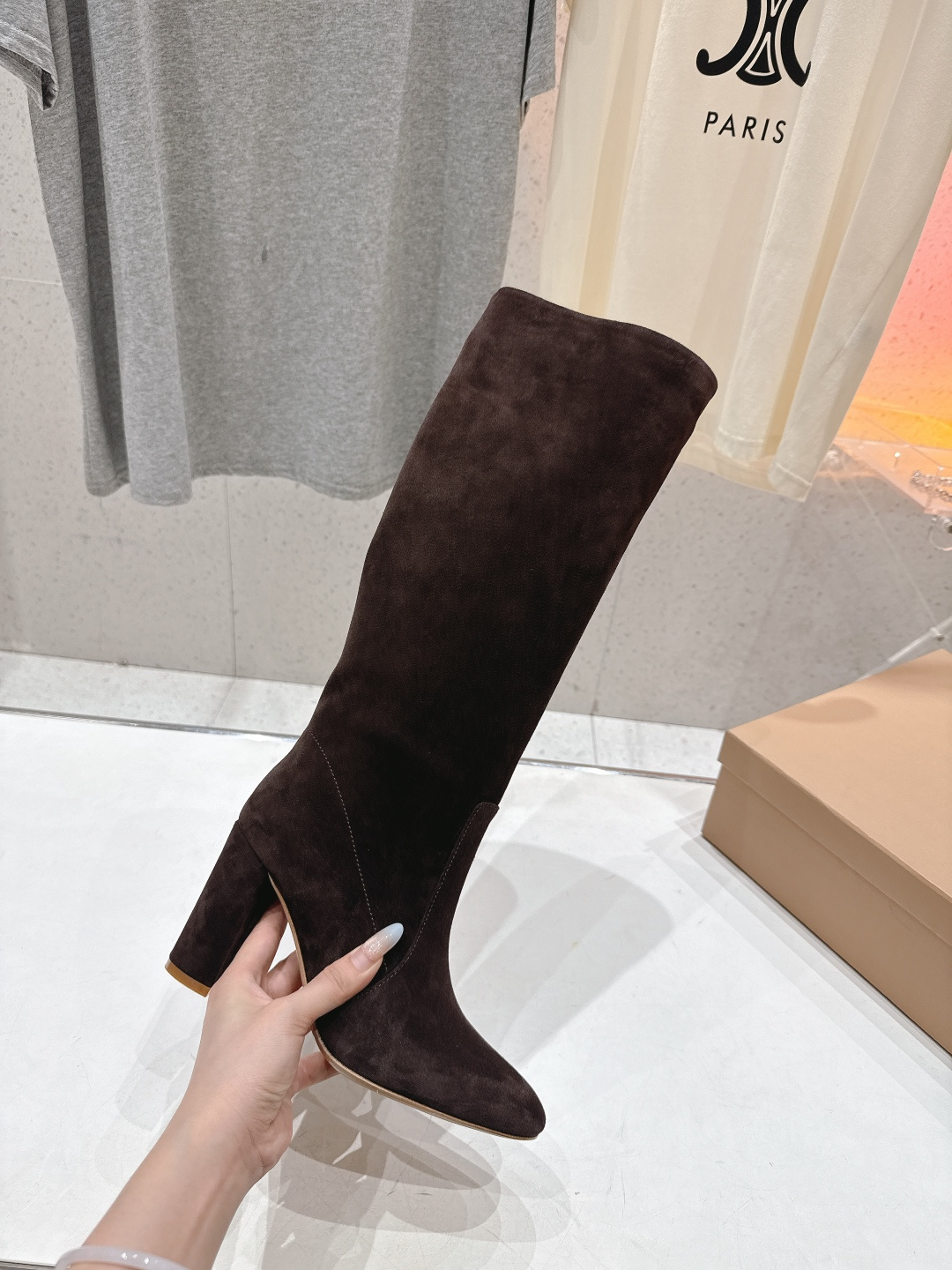 高版本出厂 Gianvito Rossi/吉安维托·罗西 F017 GR 2025ss新款性感高跟过膝长