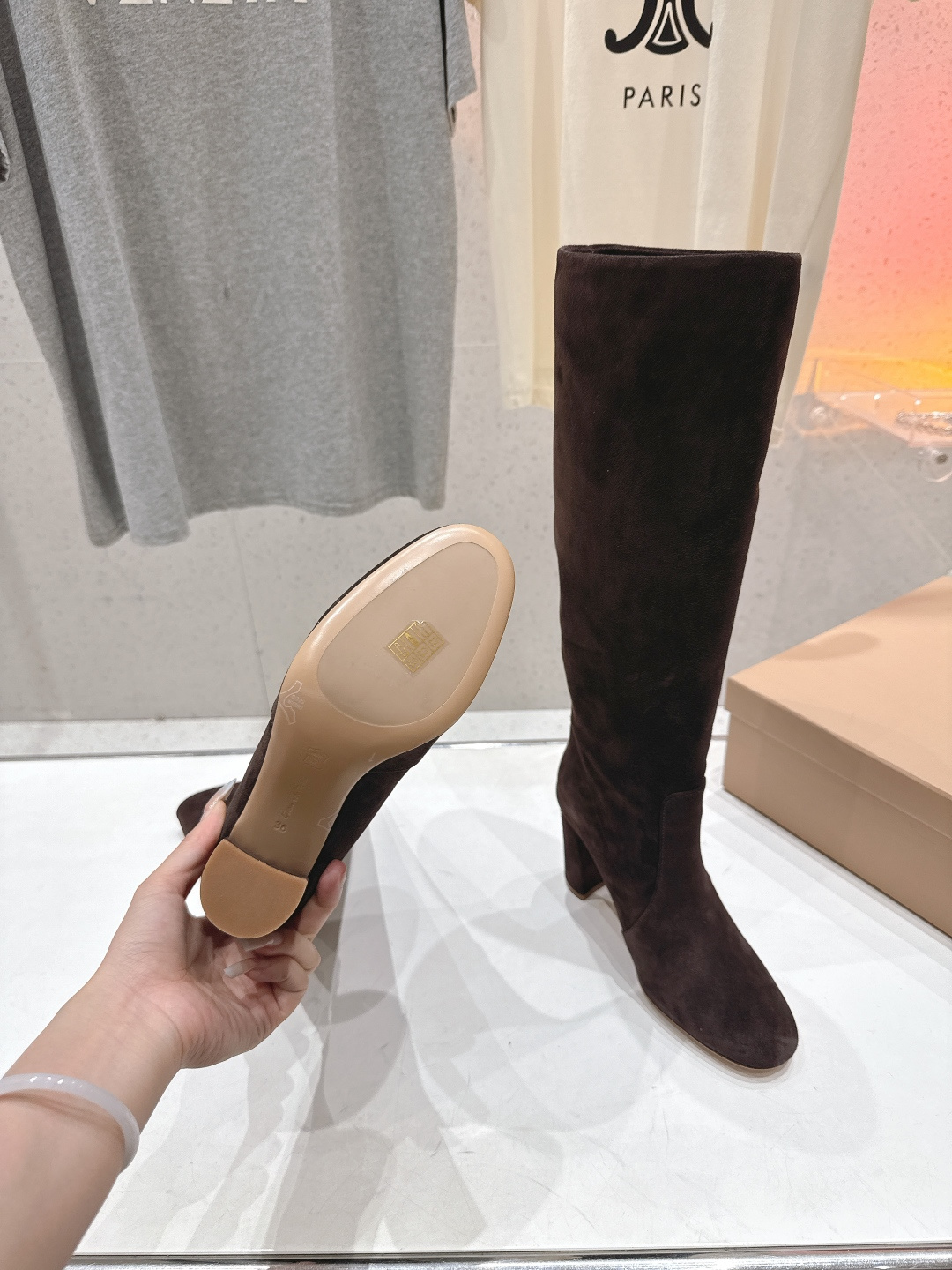 高版本出厂 Gianvito Rossi/吉安维托·罗西 F017 GR 2025ss新款性感高跟过膝长