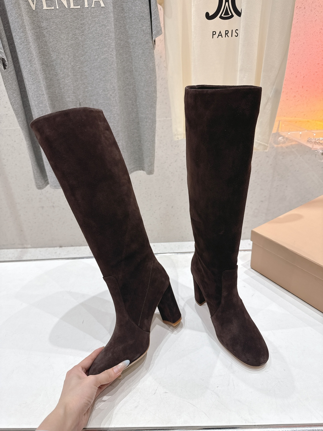 高版本出厂 Gianvito Rossi/吉安维托·罗西 F017 GR 2025ss新款性感高跟过膝长