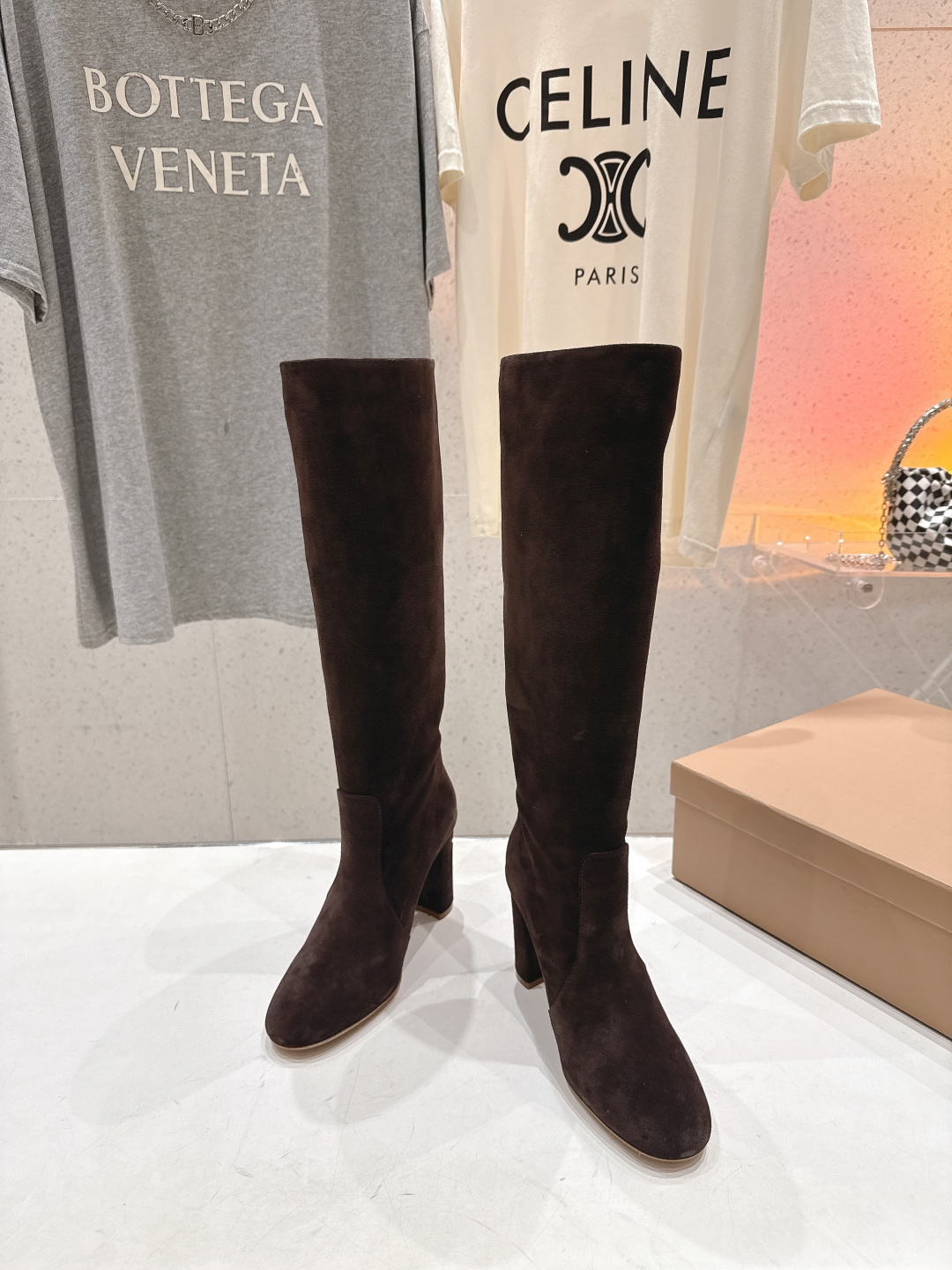 高版本出厂 Gianvito Rossi/吉安维托·罗西 F017 GR 2025ss新款性感高跟过膝长