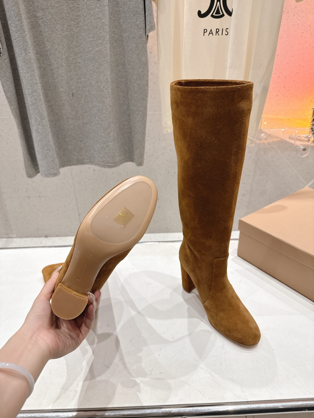 高版本出厂 Gianvito Rossi/吉安维托·罗西 F017 GR 2025ss新款性感高跟过膝长