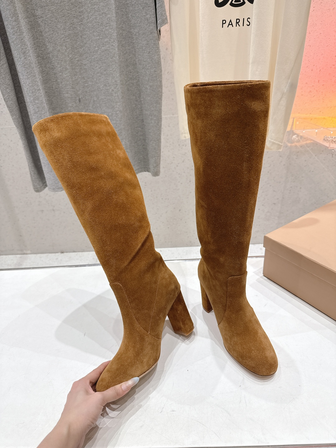 高版本出厂 Gianvito Rossi/吉安维托·罗西 F017 GR 2025ss新款性感高跟过膝长