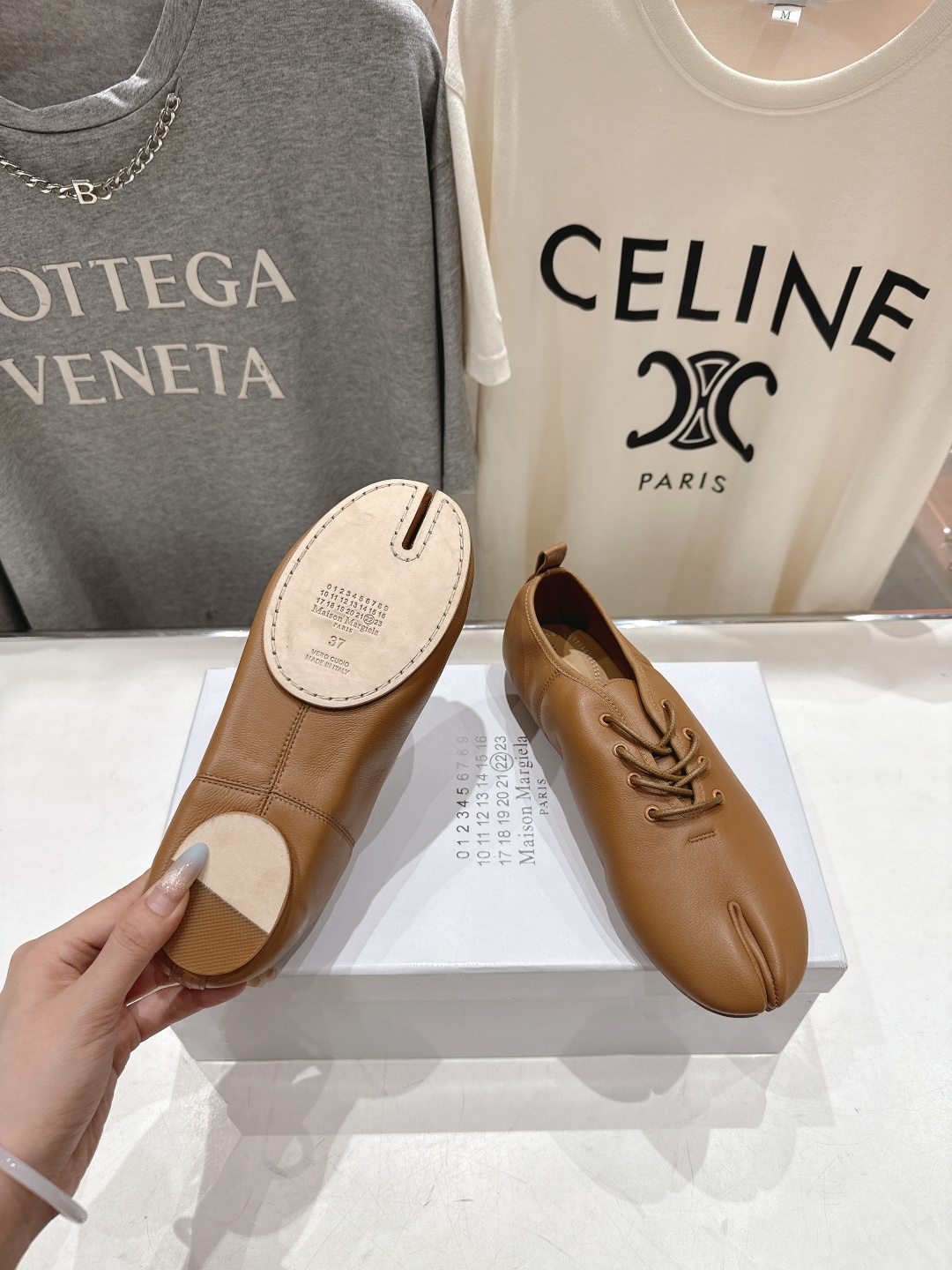 高版本出厂 Maison Margiel* 2026ss早春走秀新款MM6马吉拉新品分趾小皮鞋休闲鞋👞✅