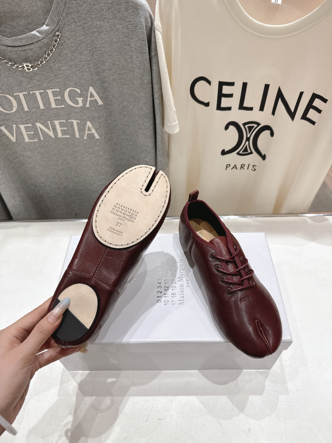 高版本出厂 Maison Margiel* 2026ss早春走秀新款MM6马吉拉新品分趾小皮鞋休闲鞋👞✅