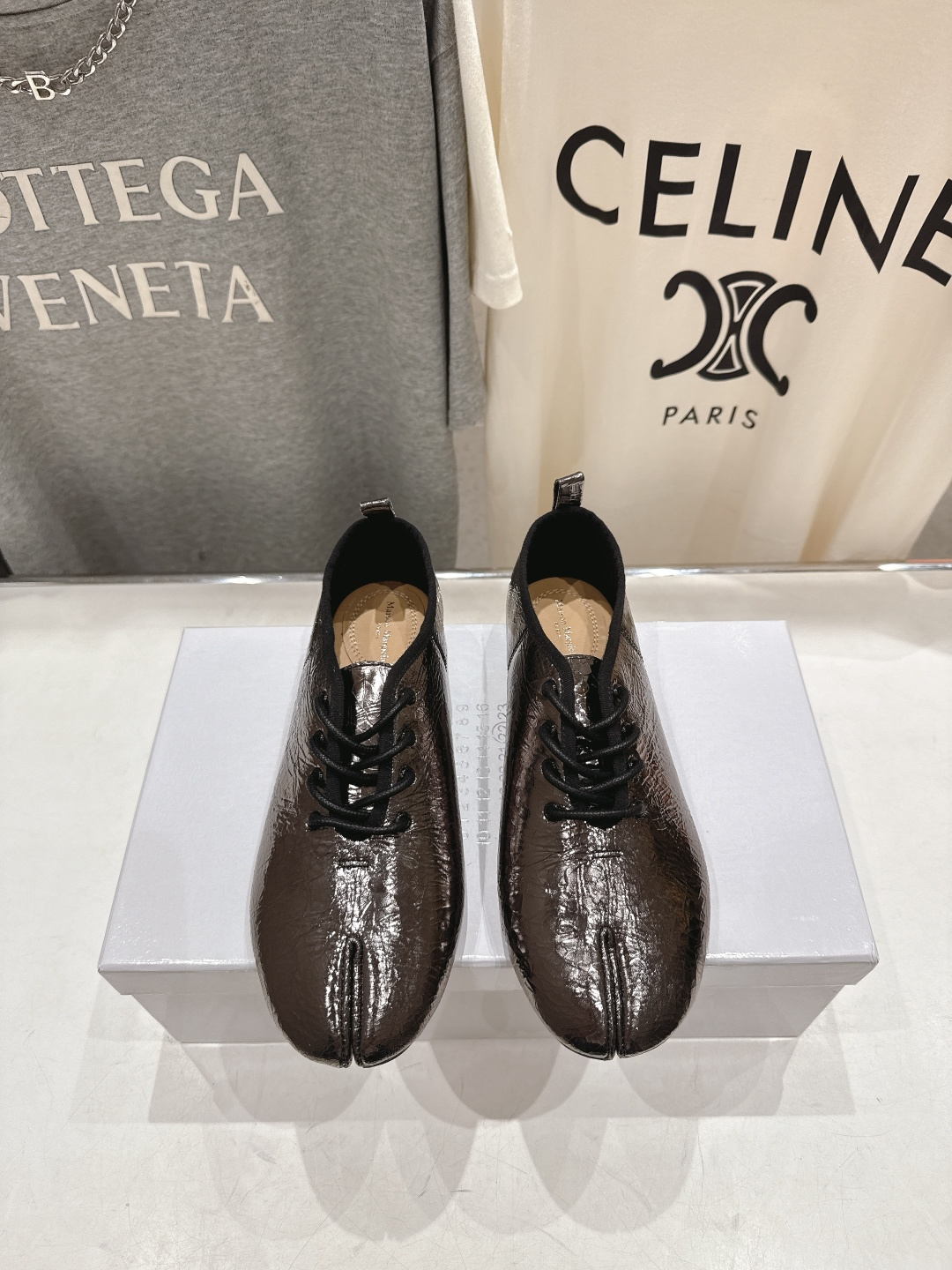 高版本出厂 Maison Margiel* 2026ss早春走秀新款MM6马吉拉新品分趾小皮鞋休闲鞋👞✅