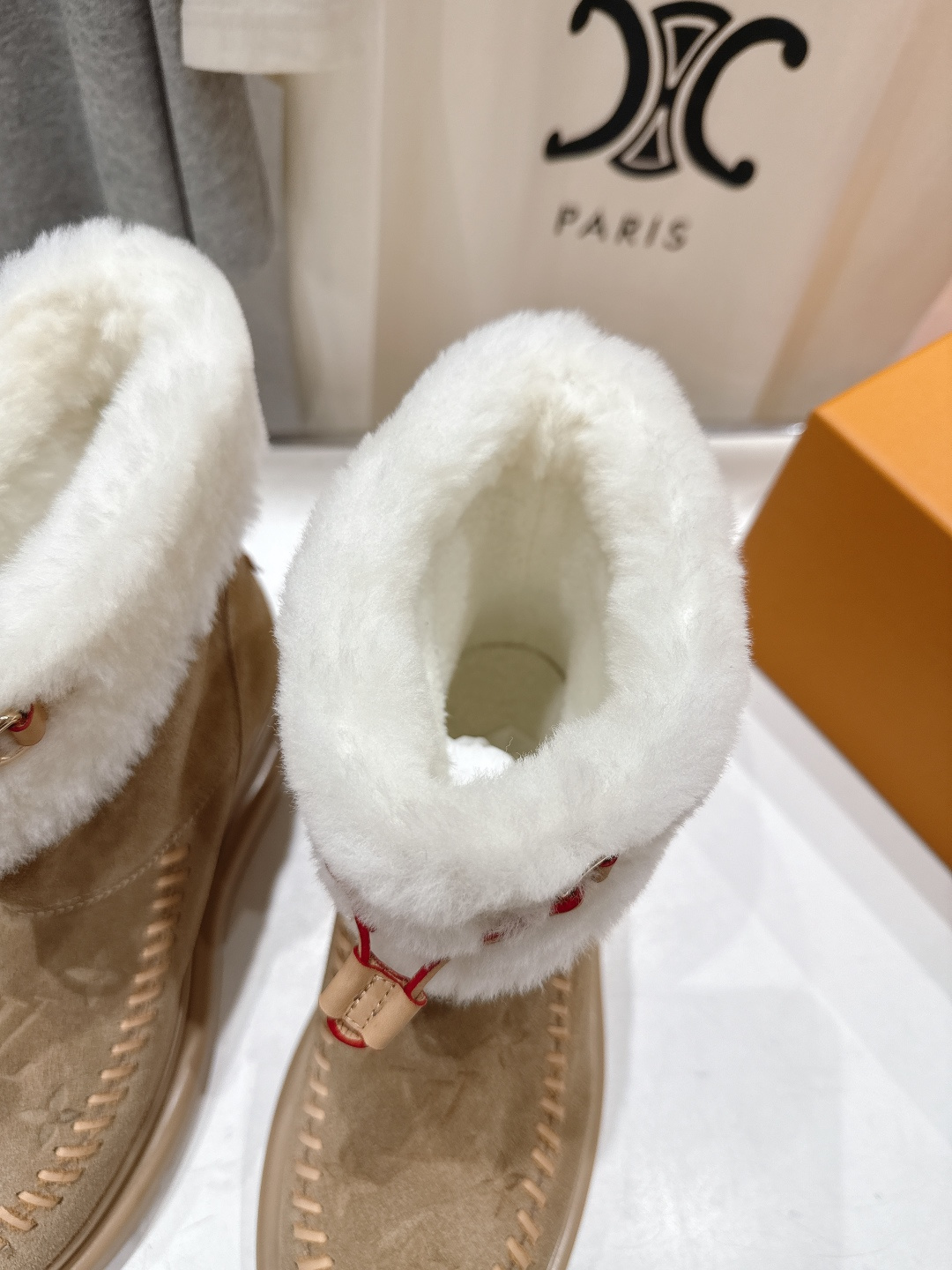 高版本出厂 LOUIS VUITTON ss25 LV驴牌秋冬新款厚底雪地靴保暖短靴LV冬季滑雪系列Mo