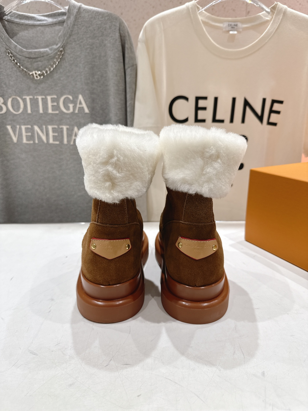 高版本出厂 LOUIS VUITTON ss25 LV驴牌秋冬新款厚底雪地靴保暖短靴LV冬季滑雪系列Mo