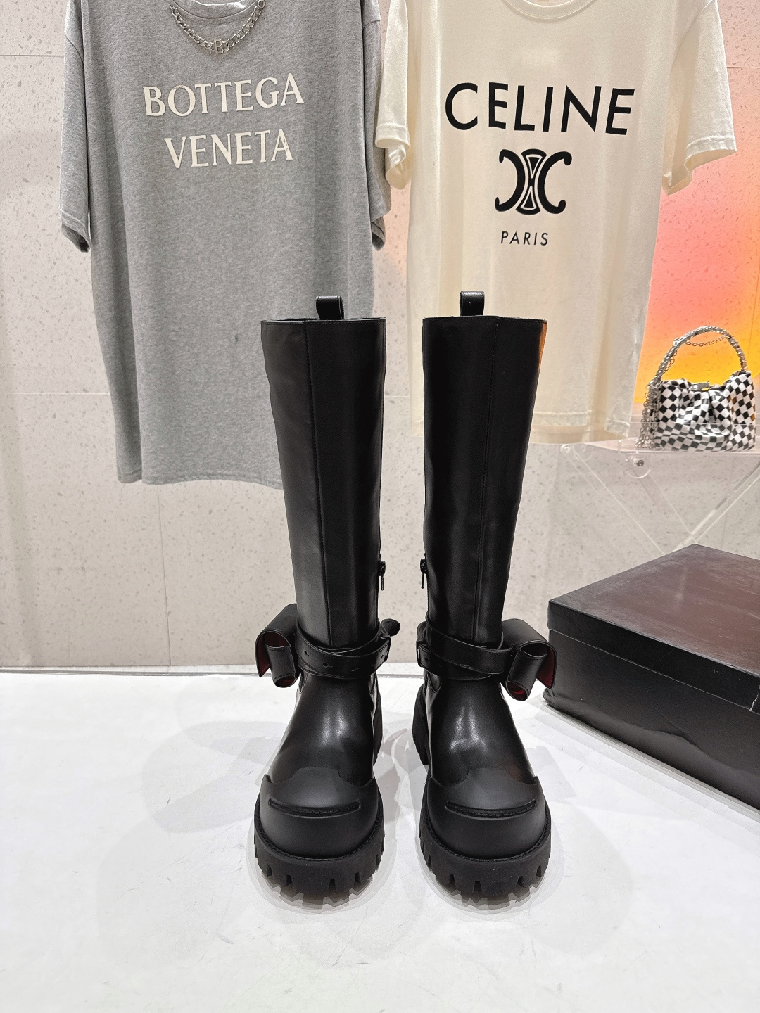 高版本出厂 🆕超🔥小众品牌DYMONLATRY 2025ss秋冬新款厚底工装靴马丁靴绑带中靴自带厚底增高