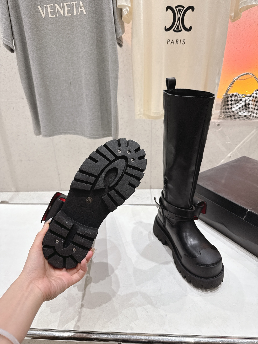 高版本出厂 🆕超🔥小众品牌DYMONLATRY 2025ss秋冬新款厚底工装靴马丁靴绑带中靴自带厚底增高