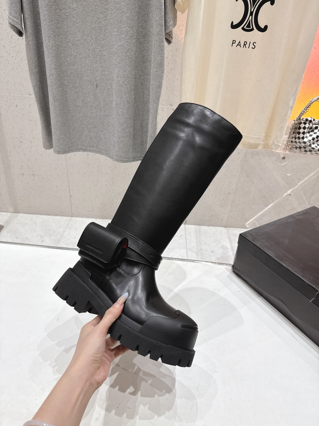 高版本出厂 🆕超🔥小众品牌DYMONLATRY 2025ss秋冬新款厚底工装靴马丁靴绑带中靴自带厚底增高