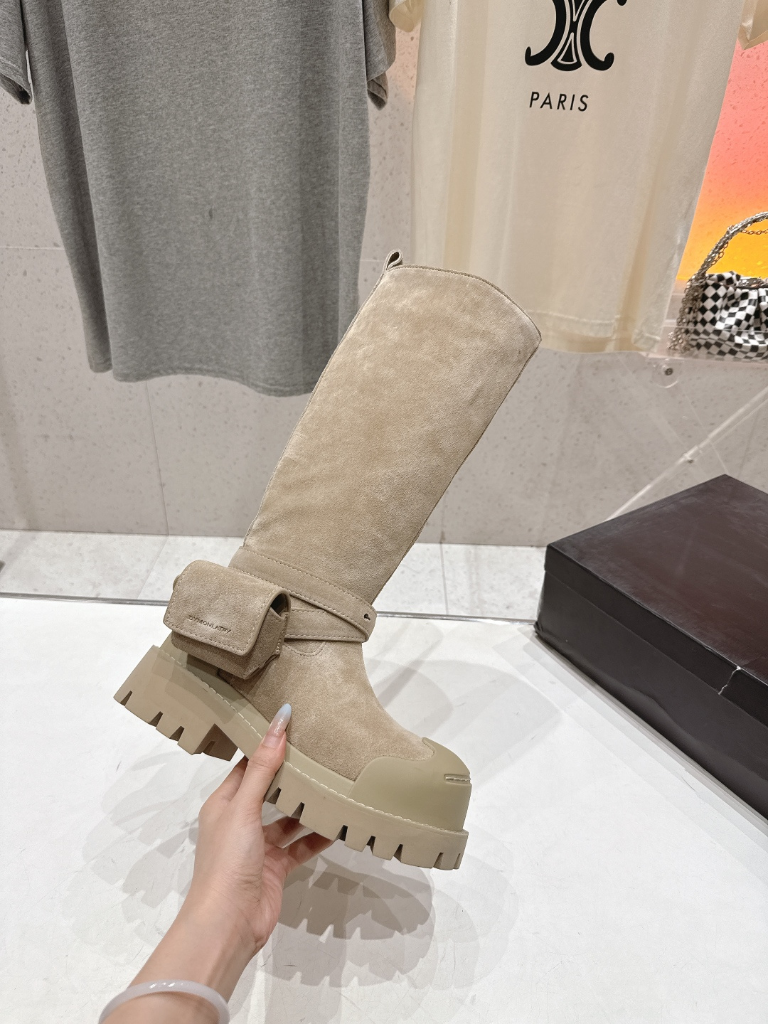 高版本出厂 🆕超🔥小众品牌DYMONLATRY 2025ss秋冬新款厚底工装靴马丁靴绑带中靴自带厚底增高