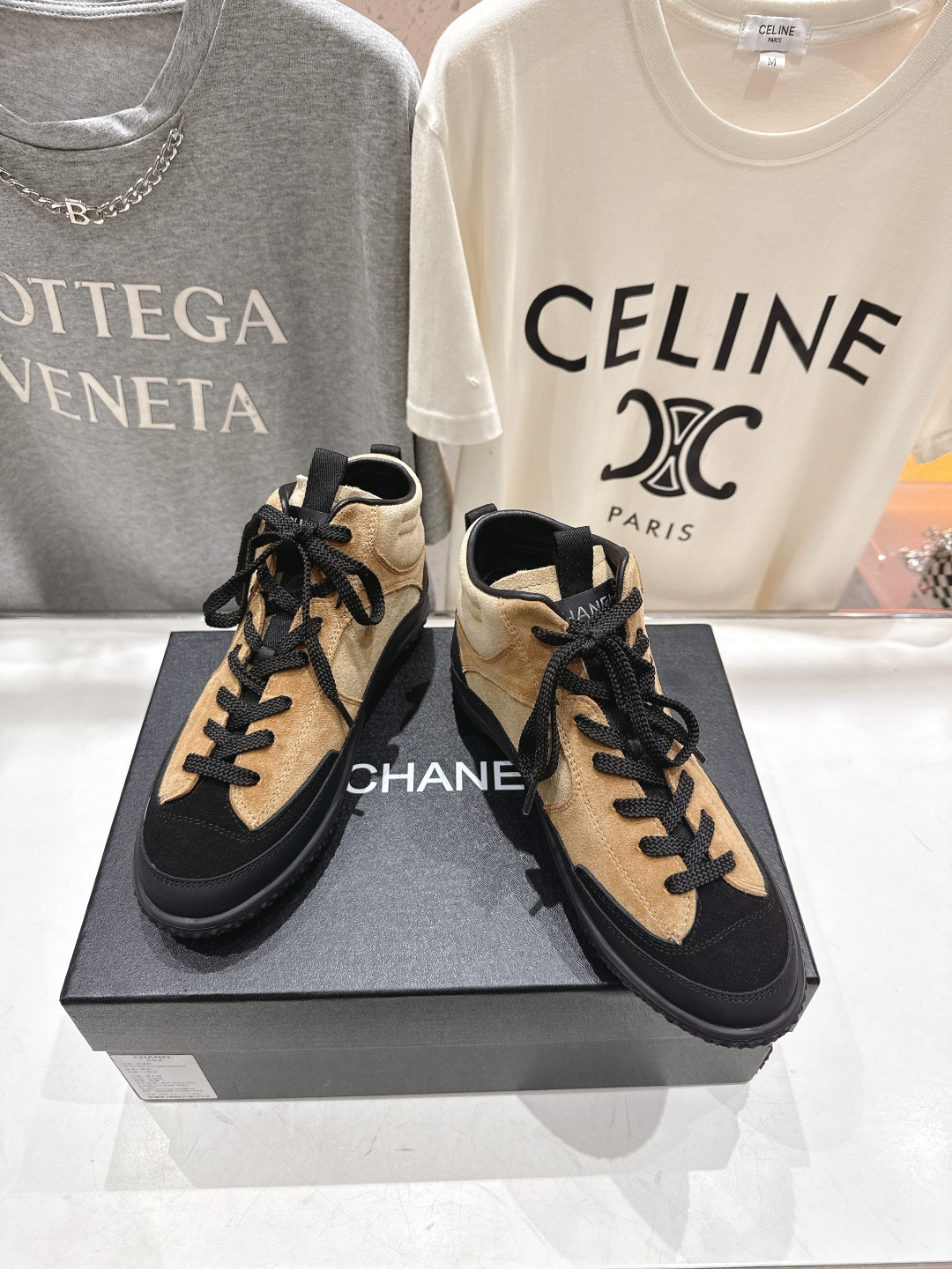 高版本出厂 Chanel* 香奈儿小香F015 2025ss秋冬新款休闲街头高帮运动鞋上新～时尚圈的绝绝