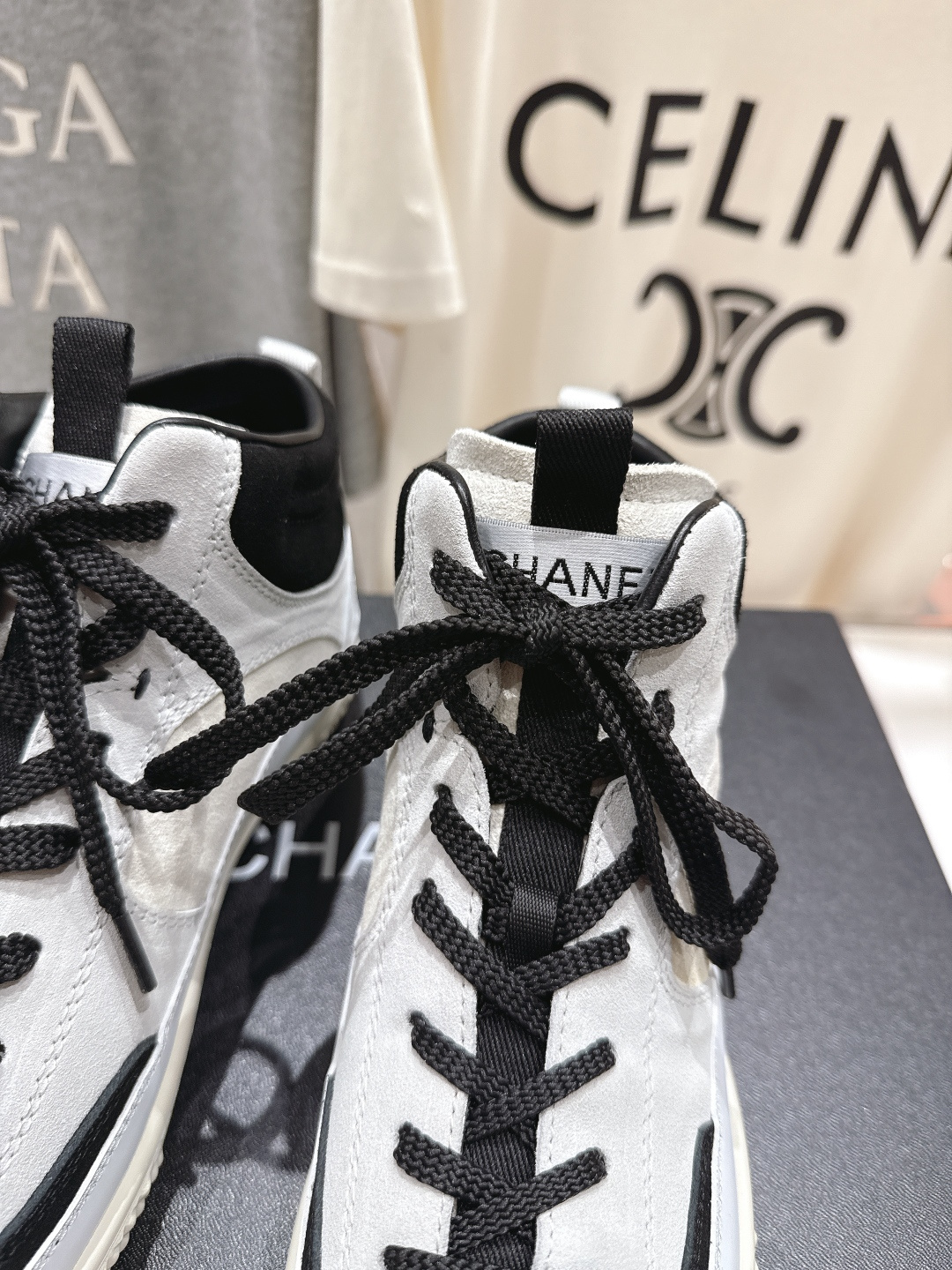 高版本出厂 Chanel* 香奈儿小香F015 2025ss秋冬新款休闲街头高帮运动鞋上新～时尚圈的绝绝