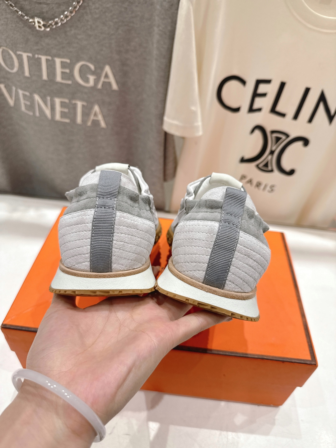 高版本出厂 情侣款 Hermes 2025ss新款爱马仕F032 In系列系带阿甘鞋德训鞋休闲运动鞋原版