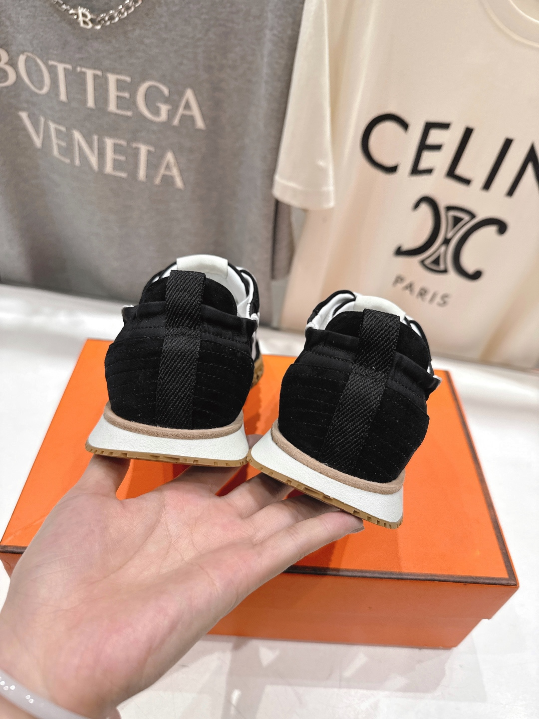 高版本出厂 情侣款 Hermes 2025ss新款爱马仕F032 In系列系带阿甘鞋德训鞋休闲运动鞋原版