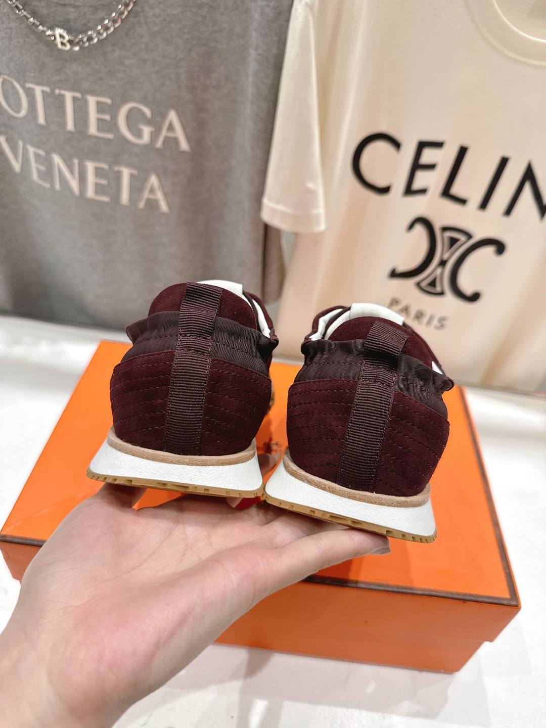 高版本出厂 情侣款 Hermes 2025ss新款爱马仕F032 In系列系带阿甘鞋德训鞋休闲运动鞋原版