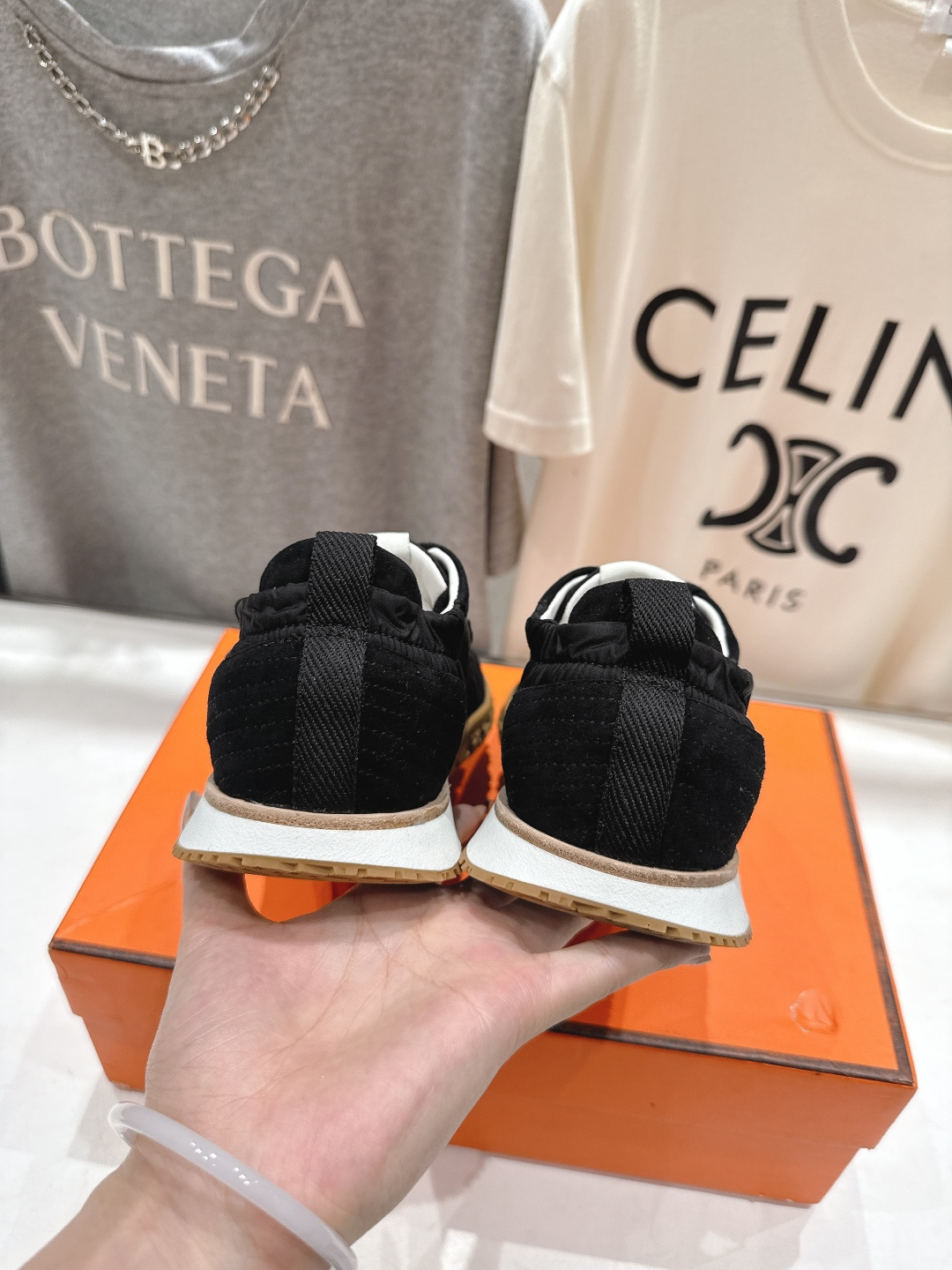 高版本出厂 情侣款 Hermes 2025ss新款爱马仕F032 In系列系带阿甘鞋德训鞋休闲运动鞋原版