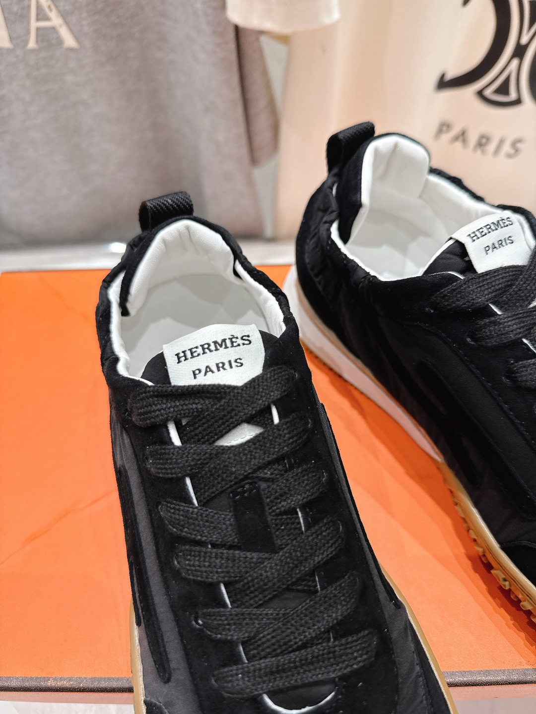 高版本出厂 情侣款 Hermes 2025ss新款爱马仕F032 In系列系带阿甘鞋德训鞋休闲运动鞋原版