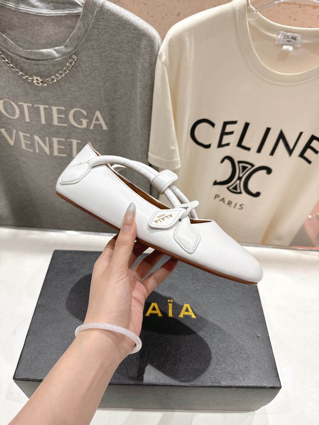 高版本出厂 独家新品 Alaia 阿莱亚25ss/ 走秀款玛丽珍平底芭蕾舞鞋 最近超火的一款平底鞋章小蕙