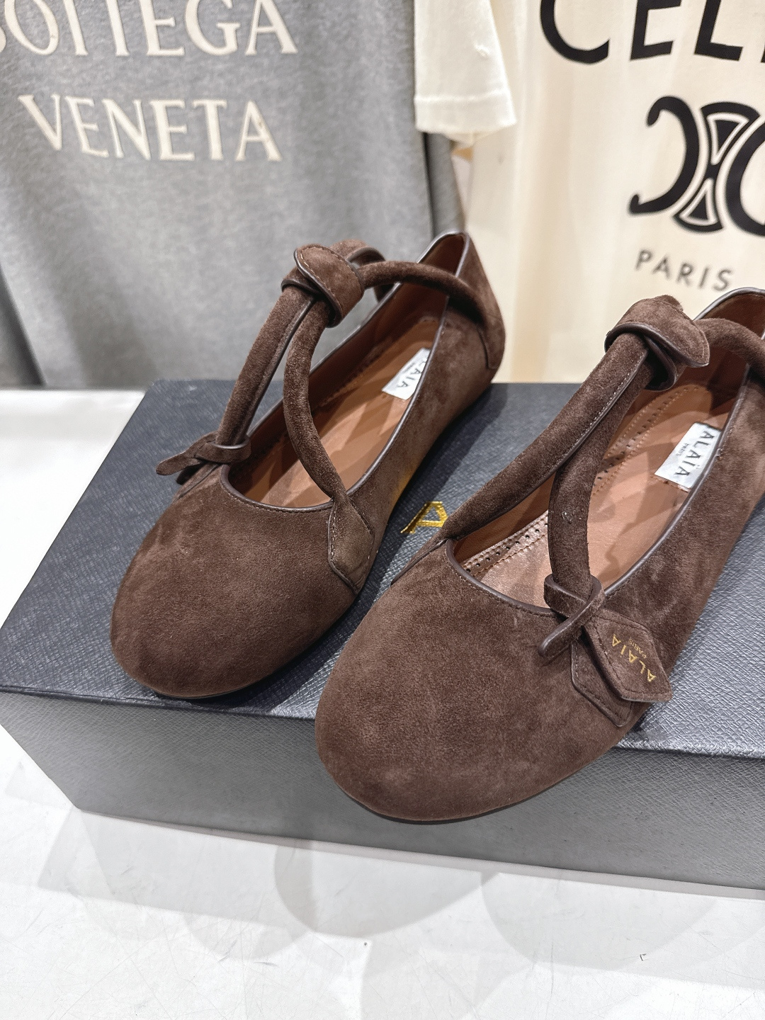 高版本出厂 独家新品 Alaia 阿莱亚25ss/ 走秀款玛丽珍平底芭蕾舞鞋 最近超火的一款平底鞋章小蕙