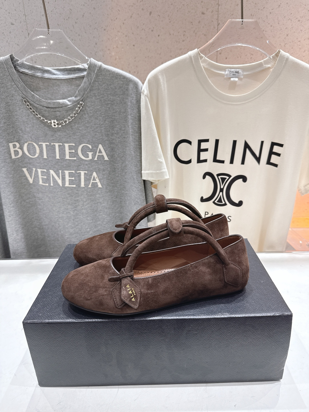 高版本出厂 独家新品 Alaia 阿莱亚25ss/ 走秀款玛丽珍平底芭蕾舞鞋 最近超火的一款平底鞋章小蕙