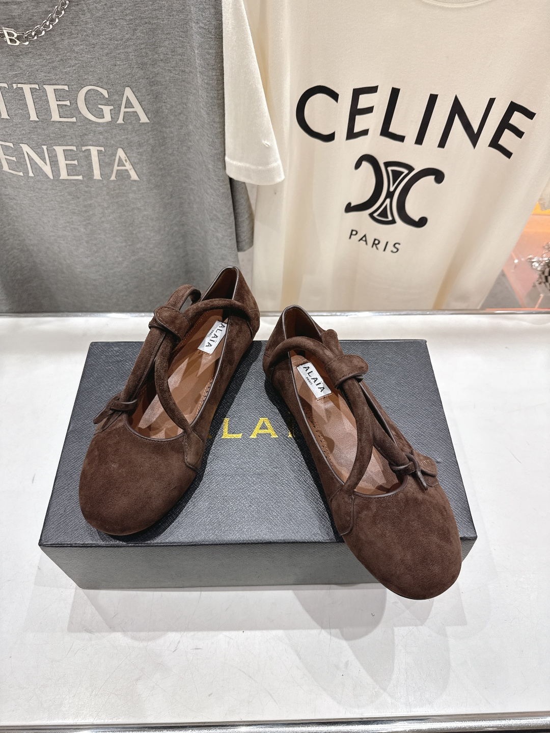 高版本出厂 独家新品 Alaia 阿莱亚25ss/ 走秀款玛丽珍平底芭蕾舞鞋 最近超火的一款平底鞋章小蕙