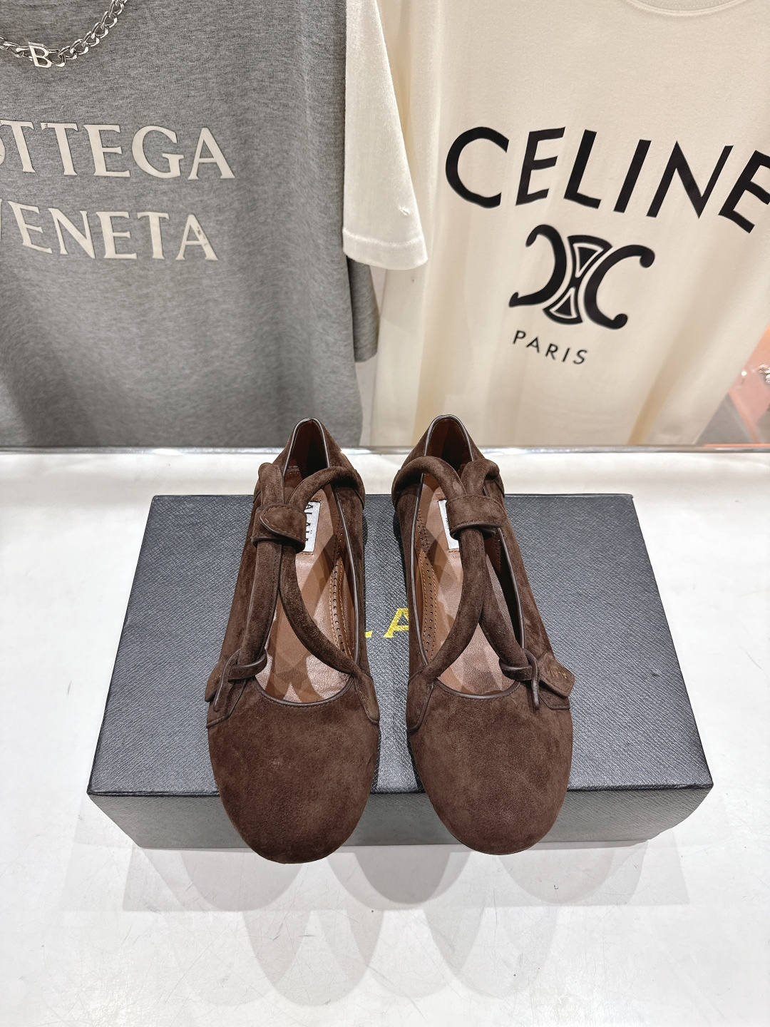 高版本出厂 独家新品 Alaia 阿莱亚25ss/ 走秀款玛丽珍平底芭蕾舞鞋 最近超火的一款平底鞋章小蕙