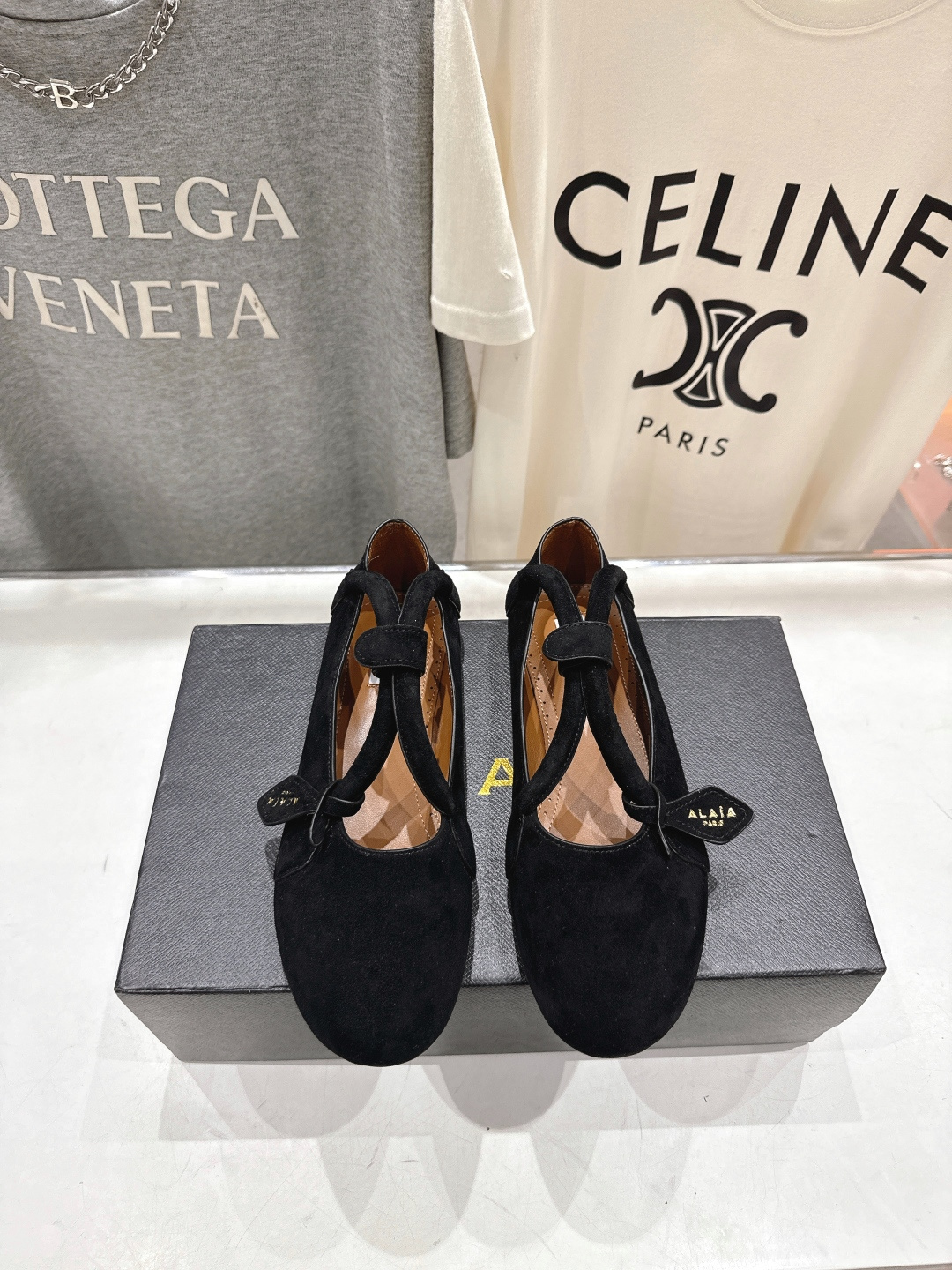 高版本出厂 独家新品 Alaia 阿莱亚25ss/ 走秀款玛丽珍平底芭蕾舞鞋 最近超火的一款平底鞋章小蕙