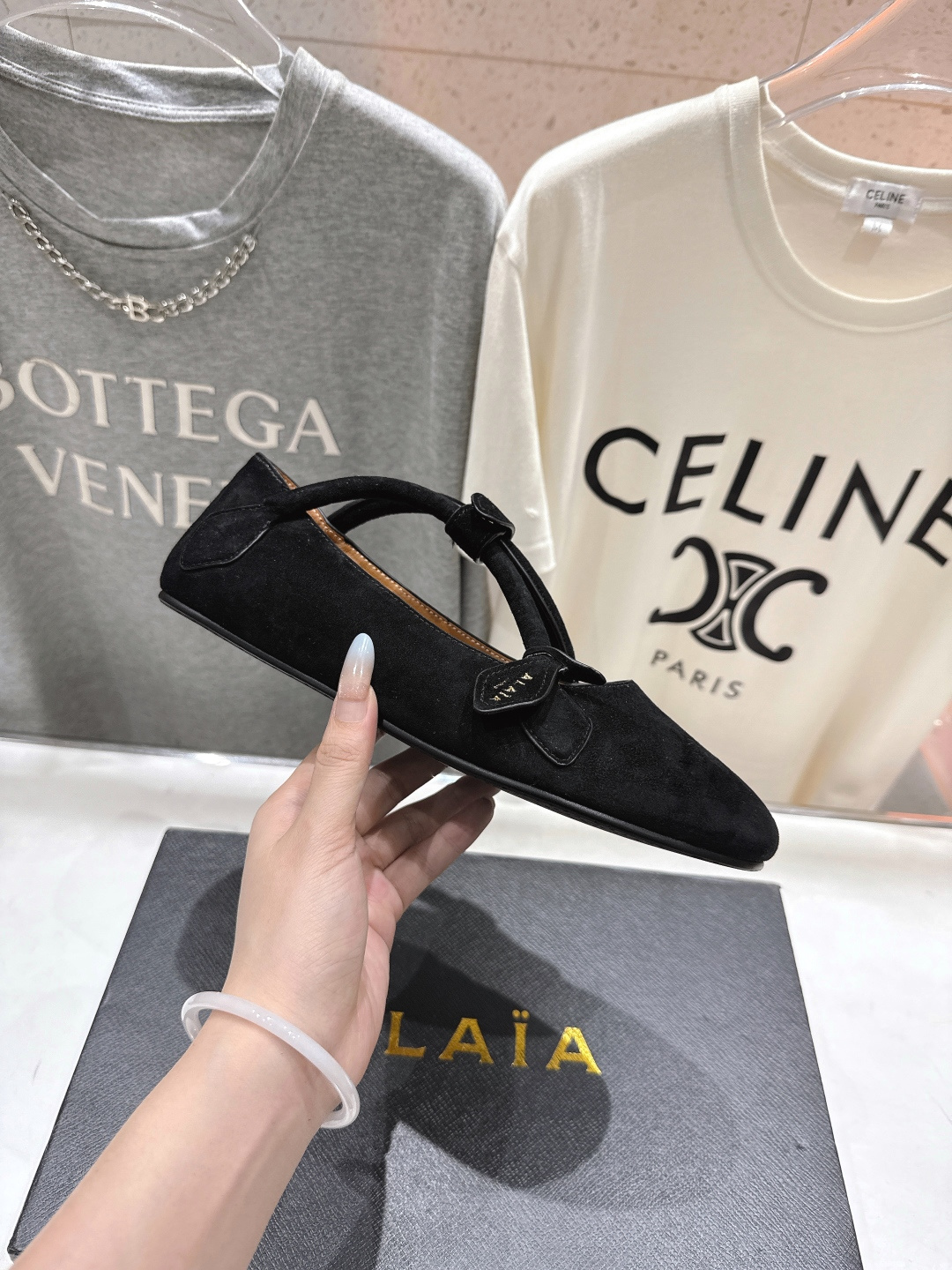 高版本出厂 独家新品 Alaia 阿莱亚25ss/ 走秀款玛丽珍平底芭蕾舞鞋 最近超火的一款平底鞋章小蕙