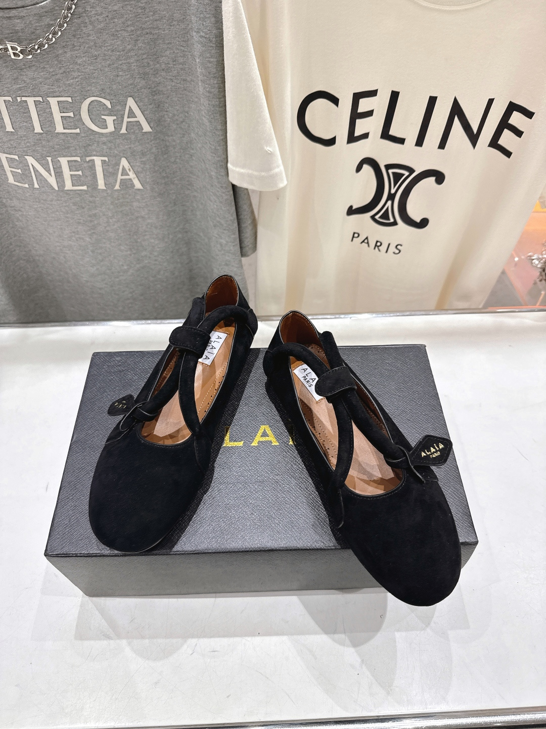 高版本出厂 独家新品 Alaia 阿莱亚25ss/ 走秀款玛丽珍平底芭蕾舞鞋 最近超火的一款平底鞋章小蕙