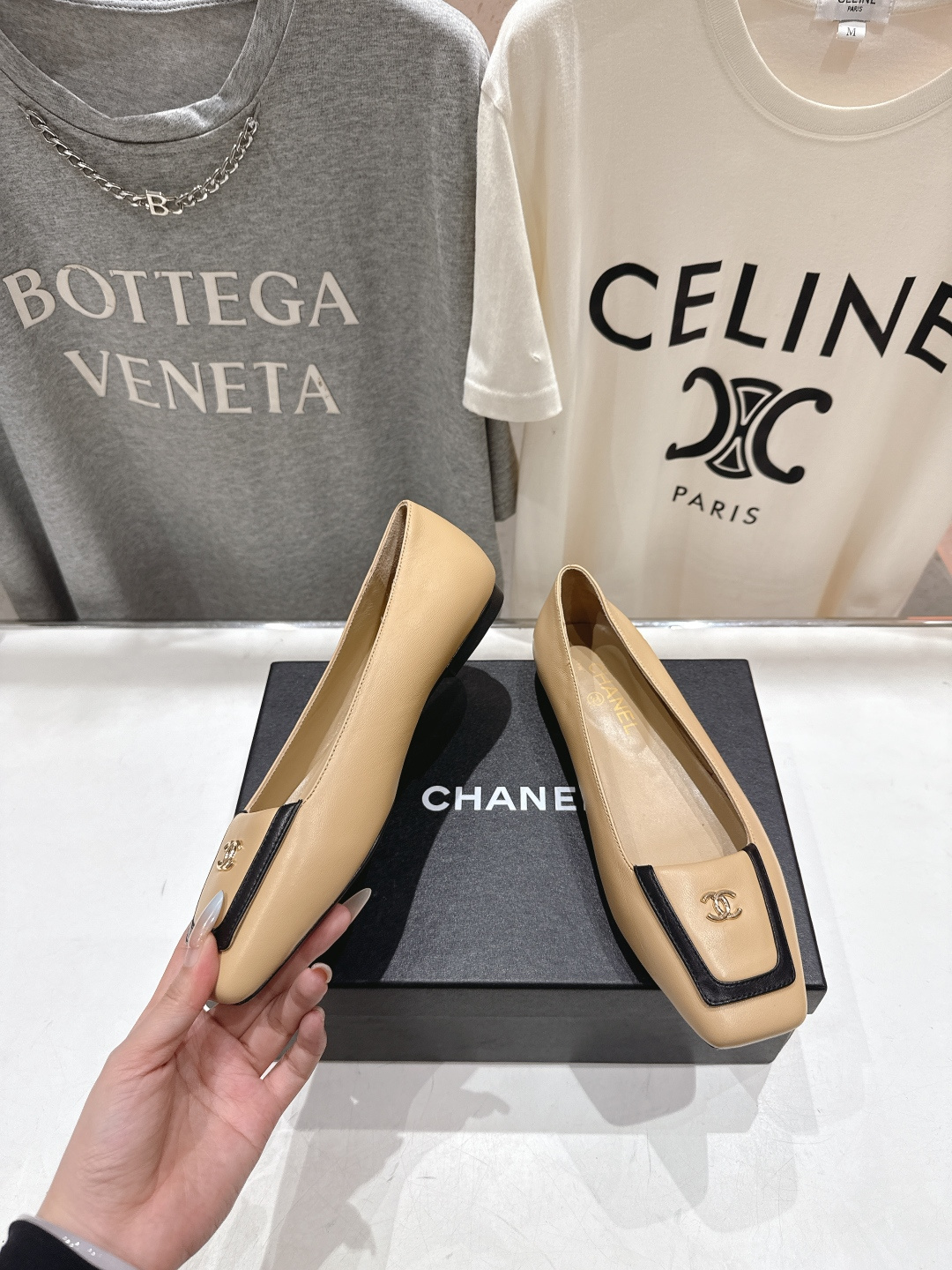 高版本出厂 Chanel* 香奈儿小香F016 2026ss早春走秀新款玛丽珍平底单鞋专柜简直疯抢了，各