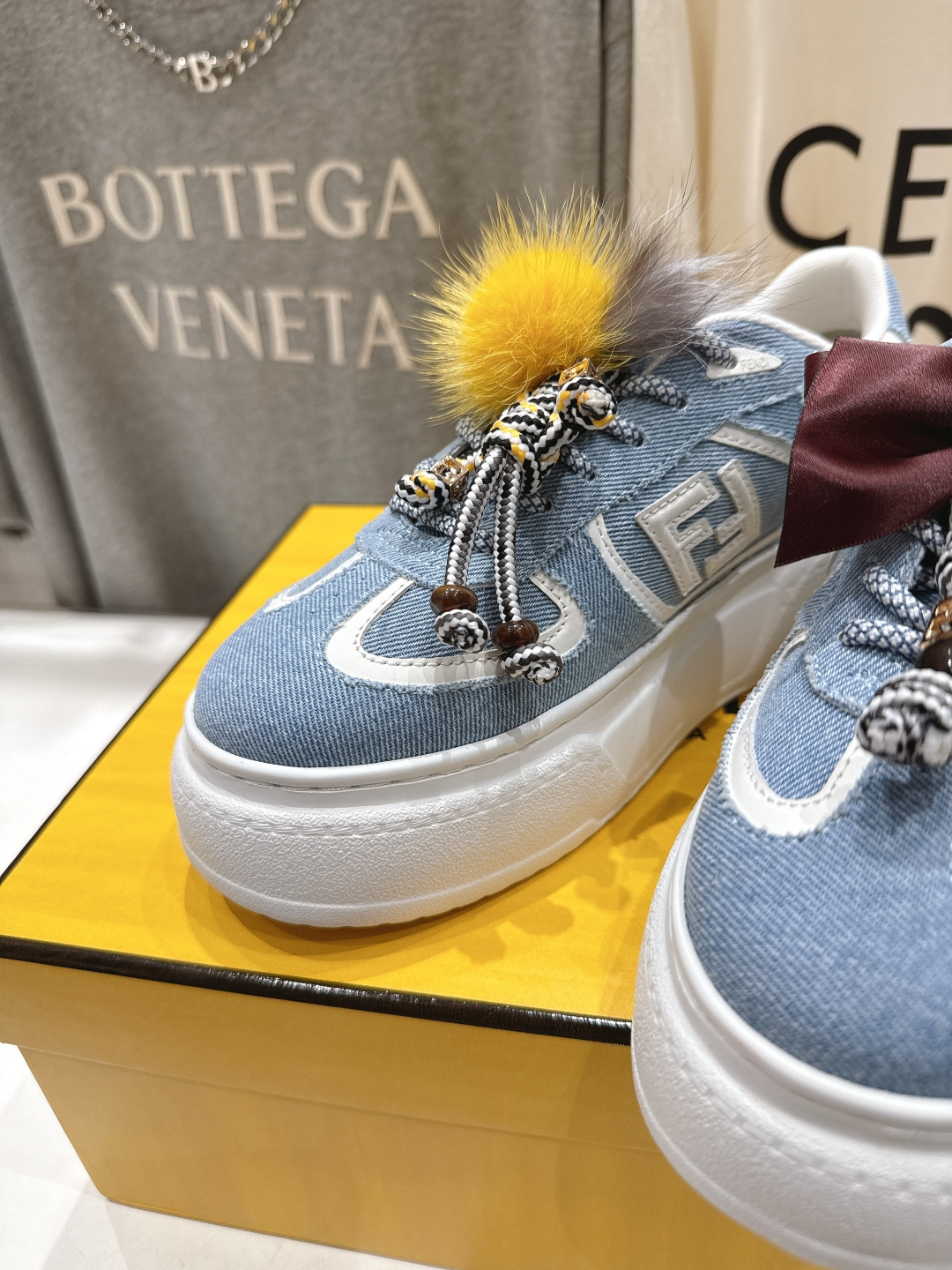 高版本出厂 Fendi/芬迪F029 2025ss新款 First 1系列网面系带厚底休闲运动鞋顶级版本