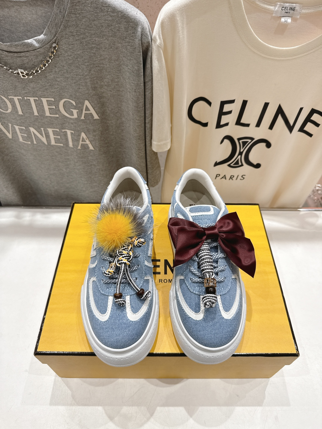 高版本出厂 Fendi/芬迪F029 2025ss新款 First 1系列网面系带厚底休闲运动鞋顶级版本