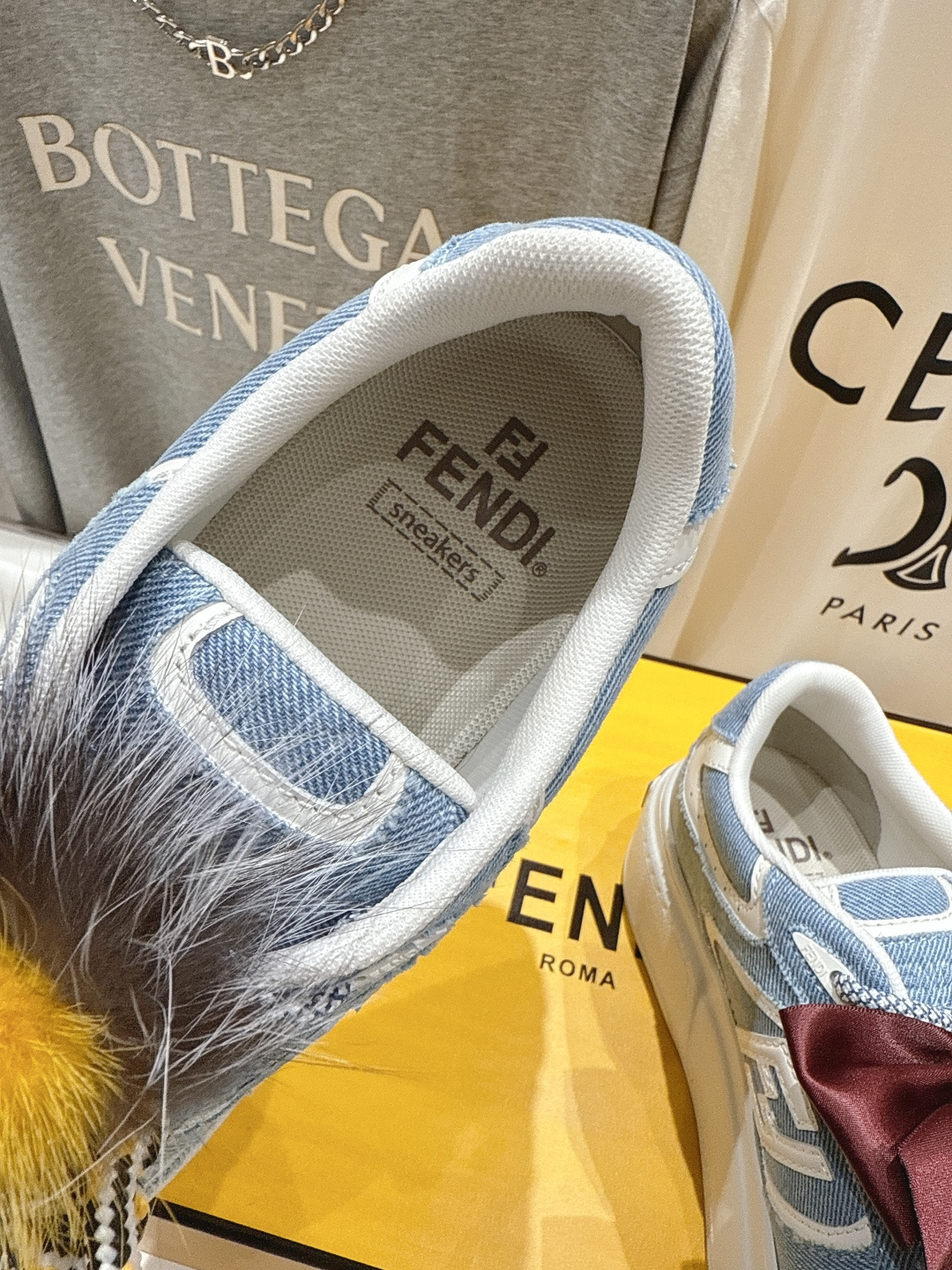 高版本出厂 Fendi/芬迪F029 2025ss新款 First 1系列网面系带厚底休闲运动鞋顶级版本