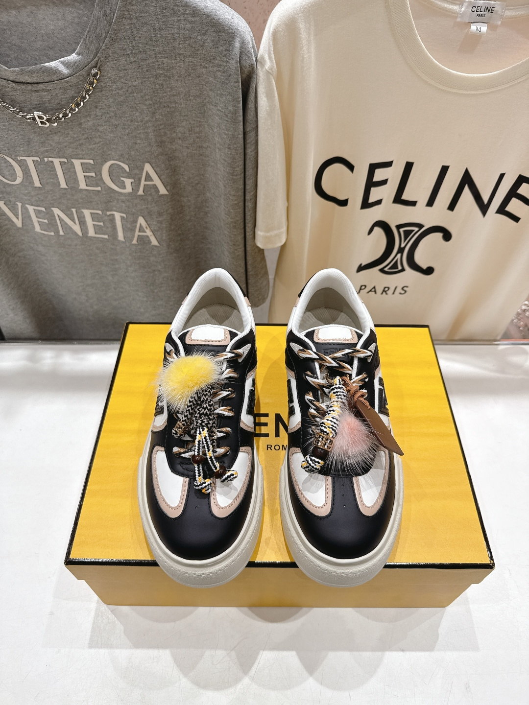 高版本出厂 Fendi/芬迪F029 2025ss新款 First 1系列网面系带厚底休闲运动鞋顶级版本